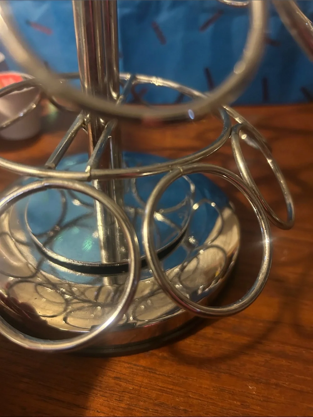 Coffee Pod K-Cup Carousel Holder - Silver chrome